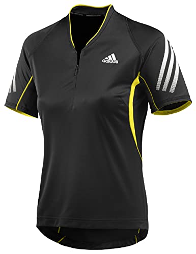 adidas MiTTennium Polo Damen [ Z19425 ] schwarz/gelb 1013 Größe 42 | M-L von adidas