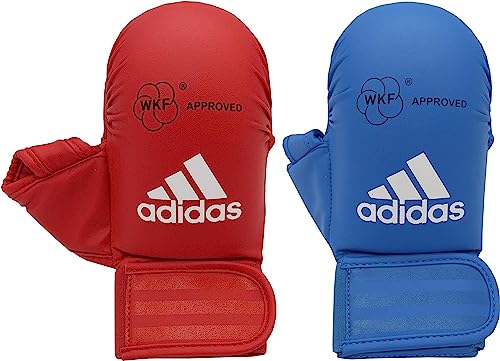 adidas Mitts with Thumb WKF Karate-Handschuhe mit Daumen, blau, S von adidas