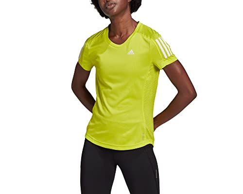 adidas Running - Textil - T-Shirts Own The Run T-Shirt Running Damen gelbweiss XS von adidas