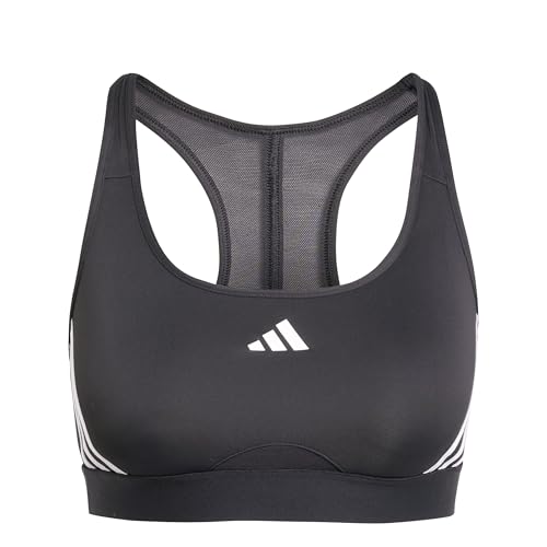 adidas Damen PowerReact Train 3Stipes Bra, Black, XS adidas Damen PowerReact Train 3Stipes Bra, Black, XS von adidas