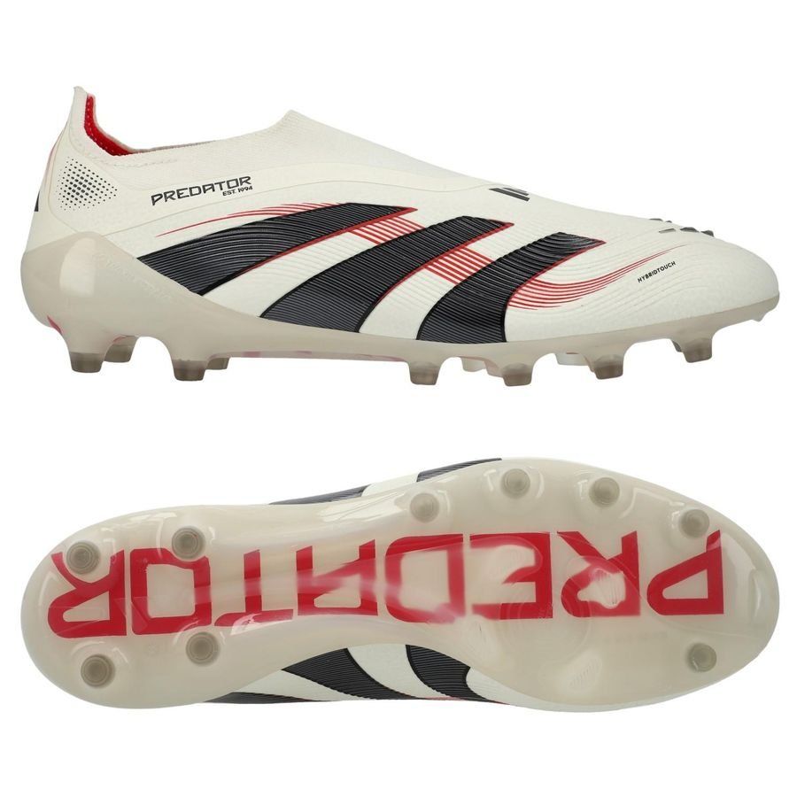 adidas Predator Elite Laceless AG Champagne - Weiß/Schwarz/Pure Ruby adidas Predator Elite Laceless AG Champagne - Weiß/Schwarz/Pure Ruby von adidas