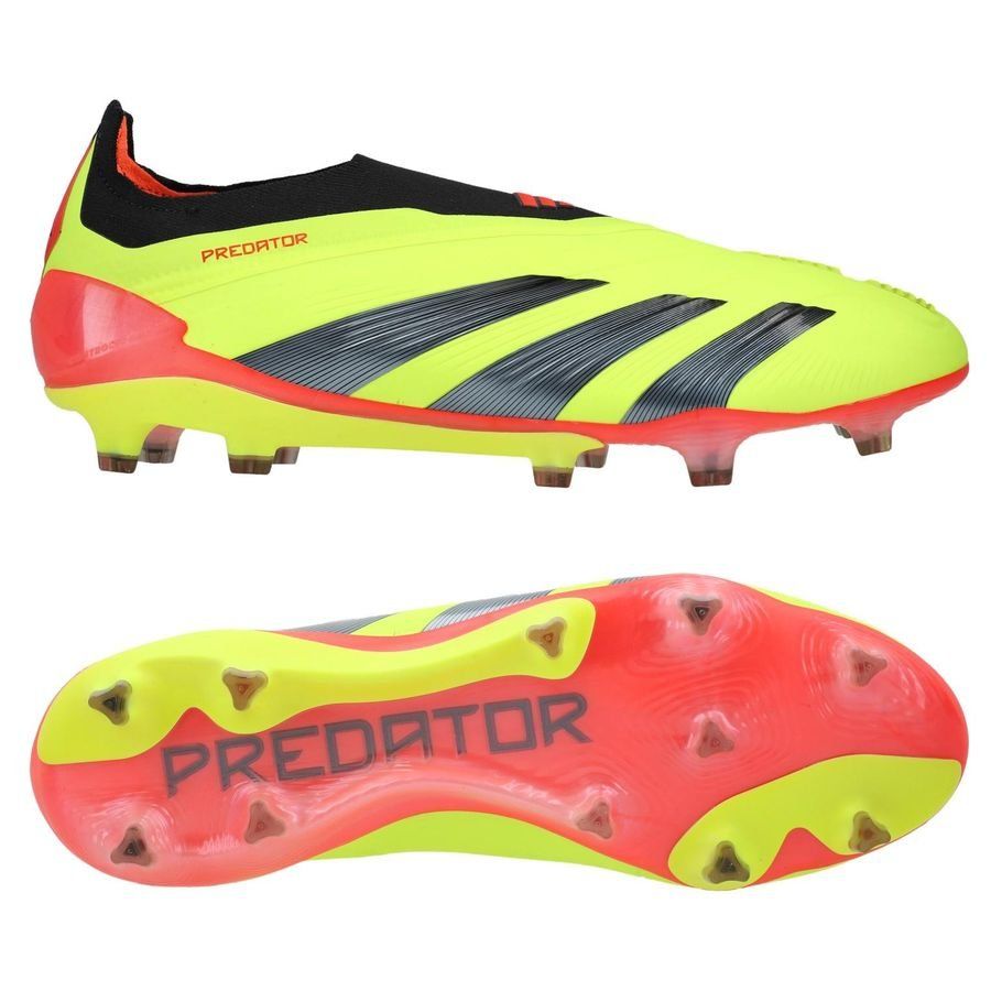 adidas Predator Elite Laceless FG Energy Citrus - Gelb/Schwarz/Rot von adidas