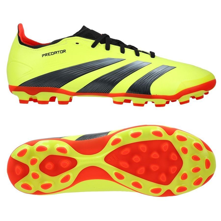 adidas Predator League 2G/3G AG Energy Citrus - Gelb/Schwarz/Rot von adidas