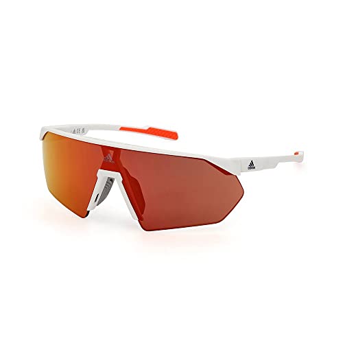 adidas Sport SP0076 Sonnenbrille Damen, Sportliche und Leichte Sonnenbrille, Maskenförmige Linse, Verspiegelte Roviex-Linsen, Weiß adidas Sport SP0076 Sonnenbrille Damen, Sportliche und Leichte Sonnenbrille, Maskenförmige Linse, Verspiegelte Roviex-Linsen, Weiß von adidas