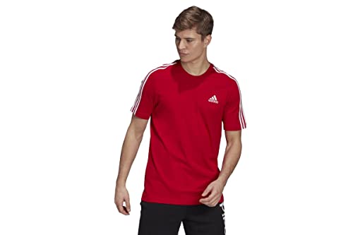 adidas Speisekarte M 3s Sj T T-Shirt (Kurzarm), Scarlet, L von adidas