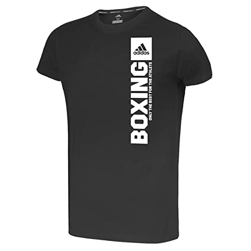 adidas T-Shirt Community Vertical, Unisex Sportshirt für Herren & Damen, Kurzarm-Shirt, 100% Baumwolle, Gr. XXL, schwarz/weiß von adidas