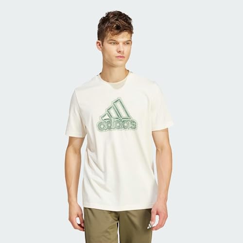 adidas Herren Growth Badge Graphic Tee, Non-Dyed, L von adidas