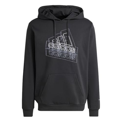 adidas Herren TECH Graphic Hoodie, Black, M adidas Herren TECH Graphic Hoodie, Black, M von adidas