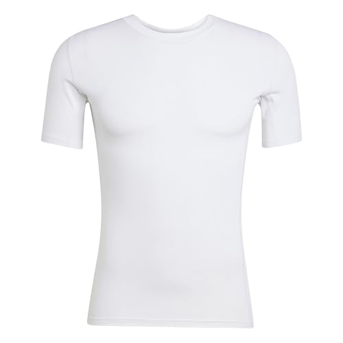 adidas Techfit Herren-T-Shirt, kurzärmelig, Größe L, Weiß adidas Techfit Herren-T-Shirt, kurzärmelig, Größe L, Weiß von adidas