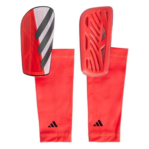 adidas Tiro Soft Ground League Schienbeinschoner für Erwachsene, Uni, Rot / Weiß / Schwarz, Größe M von adidas