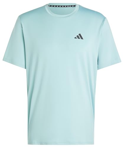 adidas Train Essentials Stretch Training T-Shirt, Herren Kurzärmeliges T-Shirt, Mint ton/Black, IW3366 von adidas