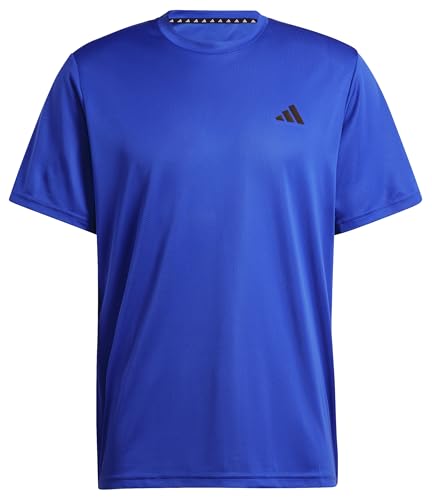 adidas Train Essentials Training T-Shirt, Herren Kurzärmeliges T-Shirt, semi Lucid Blue/Black, IW3356 von adidas