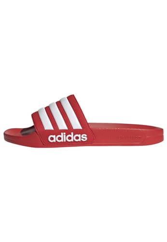 adidas Unisex Adilette Shower Slides, Vivid Red / Cloud White / Vivid Red, 42 von adidas