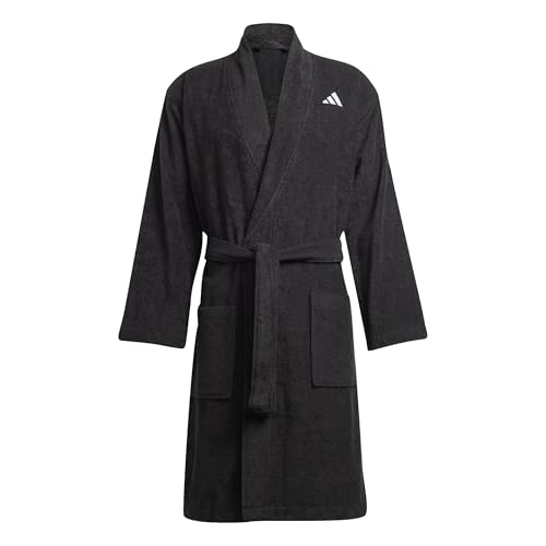 adidas Unisex BATHROBE, Black, XL adidas Unisex BATHROBE, Black, XL von adidas