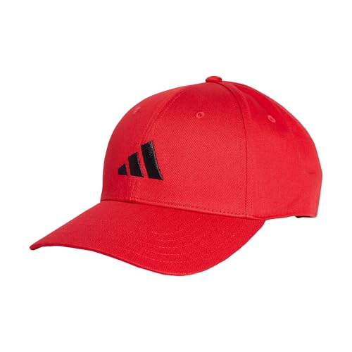 adidas Unisex Baseball Cap Cotton New Logo, Pure Ruby/Black, S adidas Unisex Baseball Cap Cotton New Logo, Pure Ruby/Black, S von adidas