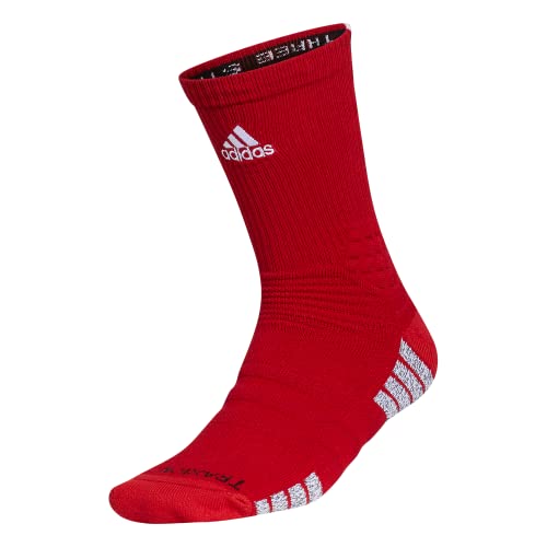 adidas Creator 365 Unisex Basketball Crew Socken (1 Paar), Powerrot/Weiß, Large von adidas