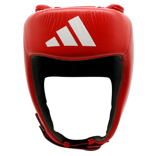 adidas Unisex – Erwachsene IBA Boxing Head Guard Kopfschutz, Rot, XL von adidas