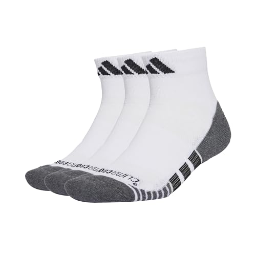 adidas Unisex PERFORMANCE CLIMACOOL CUSHIONED QRT 3P, White/Black, 2-3.5 adidas Unisex PERFORMANCE CLIMACOOL CUSHIONED QRT 3P, White/Black, 2-3.5 von adidas