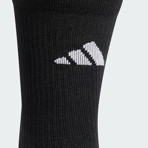 adidas Unisex Football GRIP Printed Cushioned Crew Performance Socks, Black/White, 42-45 von adidas