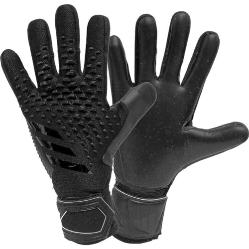 adidas Unisex Goalkeeper Gloves (W/O Fingersave) Predator Competition Goalkeeper Gloves, Black/Black/Black, HY4074, 9- von adidas