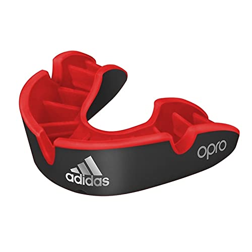 adidas Unisex Jugend Opro Gen4 Silber Mundschutz, schwarz/rot, Junior adidas Unisex Jugend Opro Gen4 Silber Mundschutz, schwarz/rot, Junior von adidas