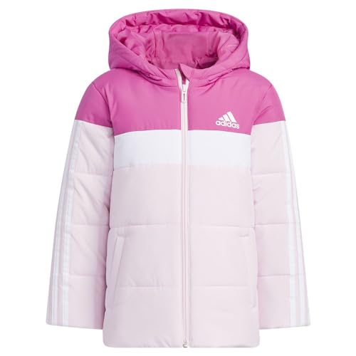 adidas Unisex Kinder Colorblock Winter mittelschwere Jacke, preloved Fuchsia von adidas