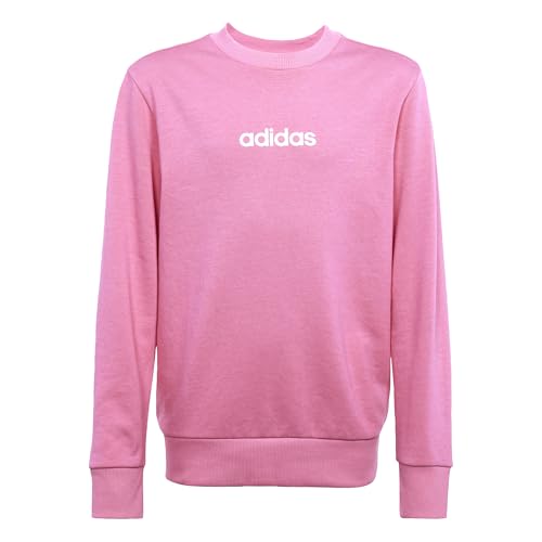 adidas Unisex Kinder ESSENTIALS CREW, pink fusion/white, 7-8 Years von adidas