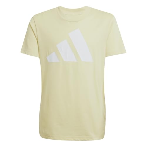adidas Unisex Kinder Essentials Big Logo T-Shirt, Powder Yellow/White, 9-10 Years adidas Unisex Kinder Essentials Big Logo T-Shirt, Powder Yellow/White, 9-10 Years von adidas