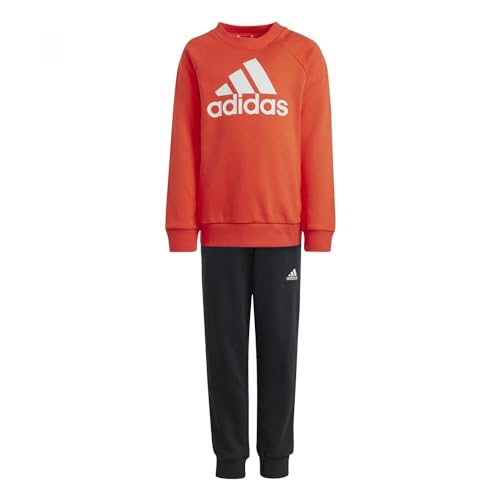 adidas Unisex Kinder Little Kids Essentials Logo Jogger Set French Terry, 7–8 Jahre von adidas