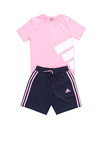 adidas Unisex Kinder Lk Brand Tee Se Trainingsanzug, Light Pink/Collegiate Navy, 5 Jahre EU von adidas