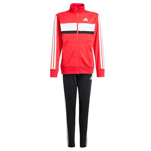 adidas Unisex Kinder SEASONAL ESSENTIALS TIBERIO 3 STRIPES TRICOT TRACKSUIT, Pure Ruby/White, 11-12 Years adidas Unisex Kinder SEASONAL ESSENTIALS TIBERIO 3 STRIPES TRICOT TRACKSUIT, Pure Ruby/White, 11-12 Years von adidas