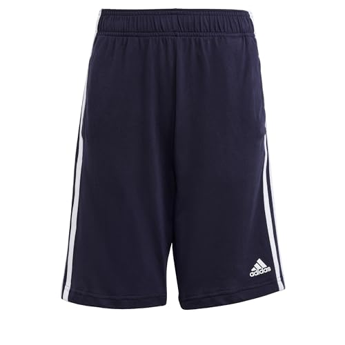 Adidas Unisex Kinder Shorts (1/2) U 3S Kn SHO, Legend Ink/White, HY4717, 140 von adidas