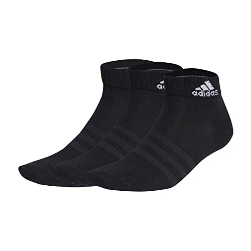 adidas Unisex Kinder Thin and Light Ankle Socks 3 Pairs, Black/White, 5-6 Years adidas Unisex Kinder Thin and Light Ankle Socks 3 Pairs, Black/White, 5-6 Years von adidas