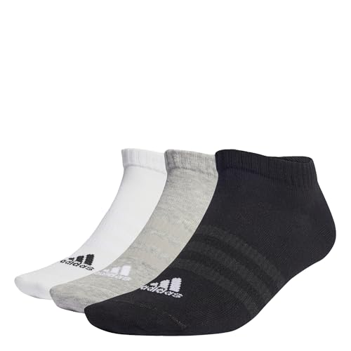 adidas Unisex Kinder Thin and Light Sportswear Low-Cut Socks 3 Pairs, Medium Grey Heather/White/Black, 6-7 Years adidas Unisex Kinder Thin and Light Sportswear Low-Cut Socks 3 Pairs, Medium Grey Heather/White/Black, 6-7 Years von adidas