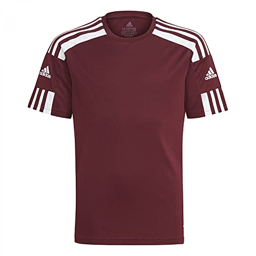 adidas Jungen Squad 21 Jsy Y T Shirt, Team Maroon/White, 11-12 Jahre EU von adidas