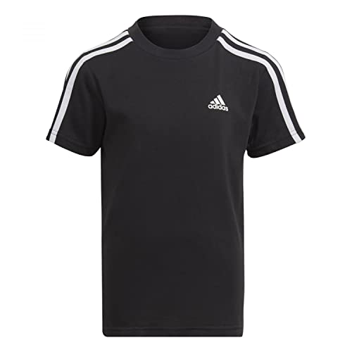 adidas Unisex Kinder T-Shirt (Short Sleeve) Lk 3S Co Tee, Black/White, IC9135, 104 von adidas