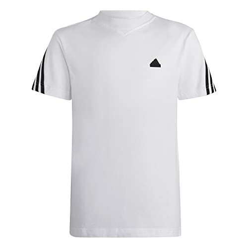 adidas Unisex Kinder T-Shirt (Short Sleeve) U Fi 3S T, White/Black, HR6309, 164 von adidas