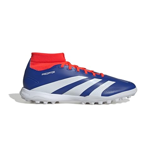 adidas Unisex League Fußballschuhe Turf Sneaker, Lucid Blue/White/Solar Red, 8.5 Damen/7.5 Herren von adidas