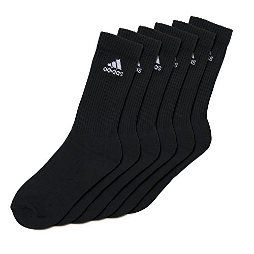 adidas Unisex Socken 3-Streifen Crew, 6er-Pack, black, Gr. 35-38, AA2295 adidas Unisex Socken 3-Streifen Crew, 6er-Pack, black, Gr. 35-38, AA2295 von adidas
