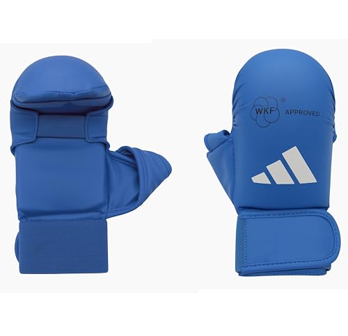 adidas Unisex WKF Karate Handschuhe mit Daumen, Blau, M adidas Unisex WKF Karate Handschuhe mit Daumen, Blau, M von adidas
