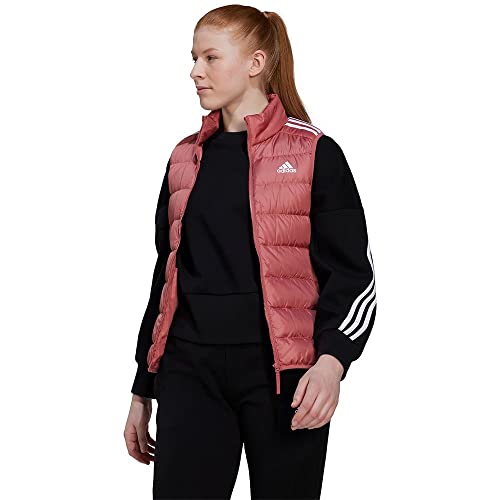 adidas Damen Essentials Light Down Vest, Wonder Red, M von adidas