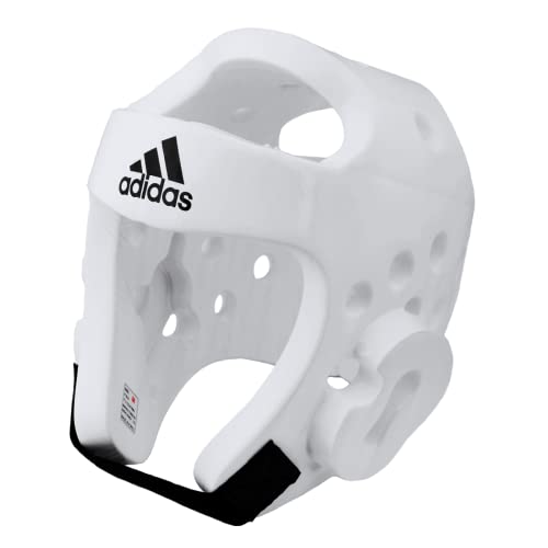 adidas WT Taekwondo Martial Arts Dipped Foam Head Guard Protector Kopfschutz, weiß, L von adidas