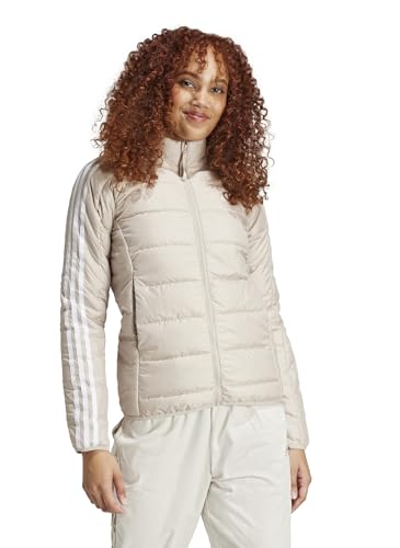 adidas Damen Essentials 3-Stripes Light Down Jacket, wonder beige, S adidas Damen Essentials 3-Stripes Light Down Jacket, wonder beige, S von adidas