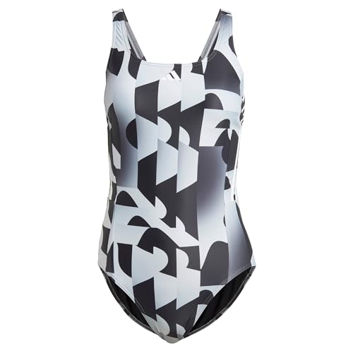 adidas Women's 3-Stripes Graphic Swimsuit Einteiliger Badeanzug, Black, 32 adidas Women's 3-Stripes Graphic Swimsuit Einteiliger Badeanzug, Black, 32 von adidas