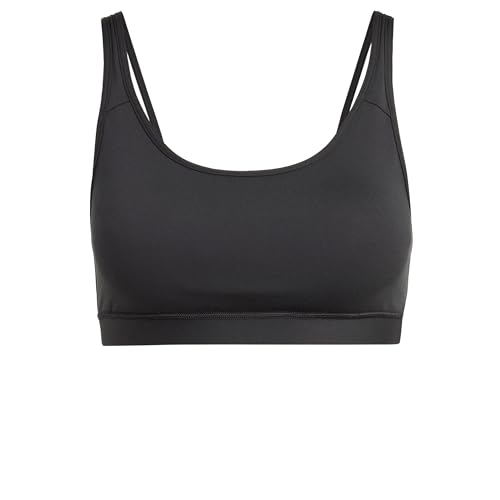 adidas Women's All Me Essentials Medium-Support Bra Sport-BH, Black, XXL D-DD von adidas