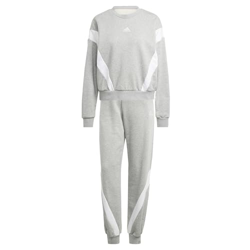 adidas Women's Laziday Track Suit Trainingsanzug, Medium Grey Heather, S Tall von adidas