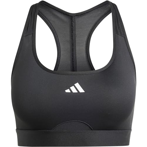 adidas Women's Powerreact Training Medium-Support Bra Sport-BH, Black, XXL D-DD von adidas