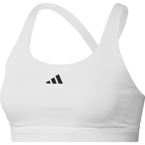 adidas Women's TLRDREACT Training High-Support Bra Sport-BH, White, XXL D-DD von adidas