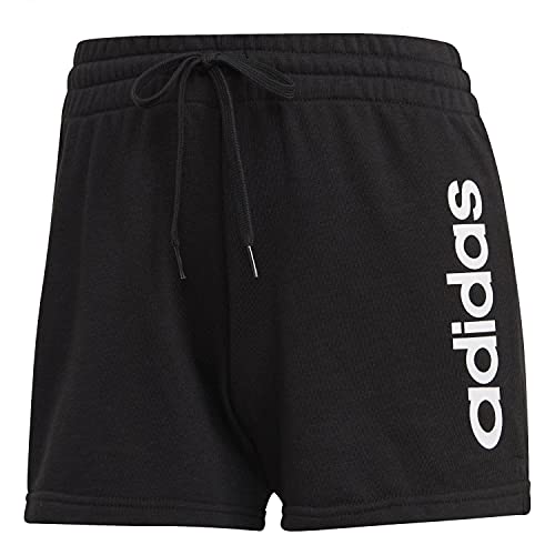 adidas Womens W LIN FT SHO Shorts, Black/White, S adidas Womens W LIN FT SHO Shorts, Black/White, S von adidas