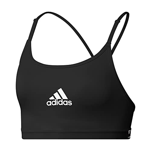 Adidas Womens Workout Bra - Light Support Aeroreact Training Light-Support Bra, Black, HE9067, LAC von adidas